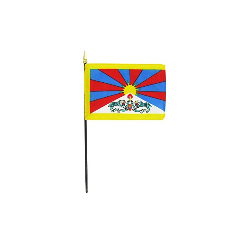 Online Stores Tibet 4 x 6 Inch Stick Flag