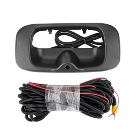 Ricmjend Tailgate Handle Backup Camera Compatible with 1999-2007 Chevy Silverado GMC Sierra Fleetside 1500 2500 3500 Handle Tailgate Lock RCA Connector Replaces #15997911,15228539,15228541