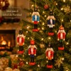 6 Adornos de Cascanueces de Navidad, Adornos para Árbol de