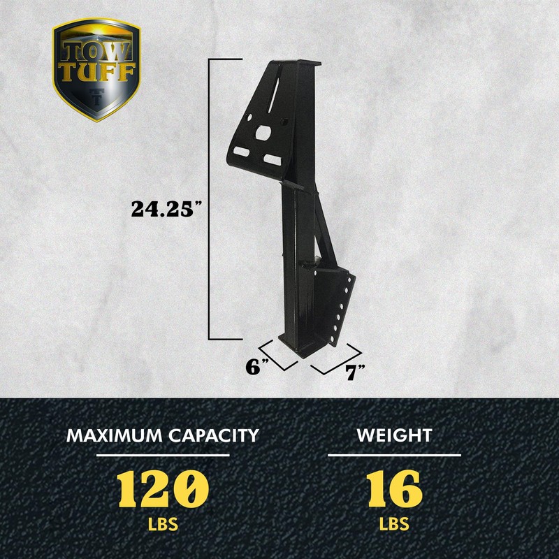 Tow Tuff TTF-08HD Heavy Duty Powder-Coated 120 Pound Capacity Steel
