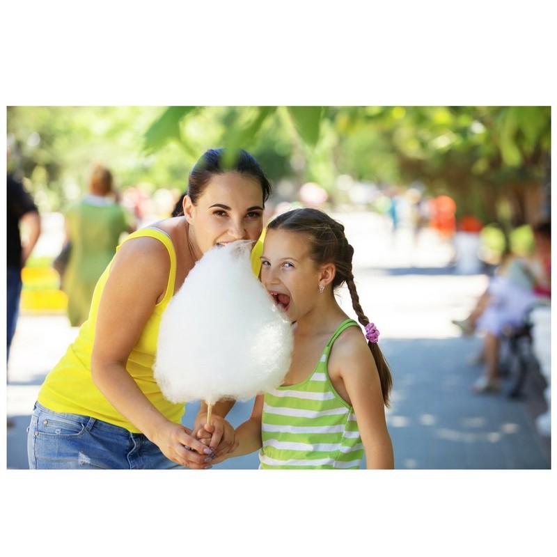 The Candery Cotton Candy Floss Sugar Raspberry Blue, Strawberry, Vanilla