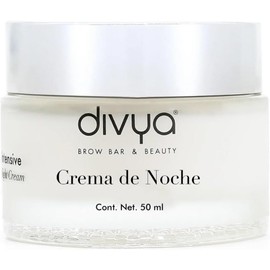 DIVYA l Crema Facial de Noche para Todo tipo de piel, Hidratación Profunda y Anti-Edad, Con Colágeno y Acido hialurónico, 50ml
