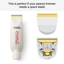 2 Pack Peanut Clipper Replacement Blade, Snap-On Replacement Blade for Wahl Peanut Hair Clipper #2068-300, White/Gold