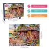 HUADADA Jigsaw Puzzles 1000 Pieces for Adults | Beach Shop