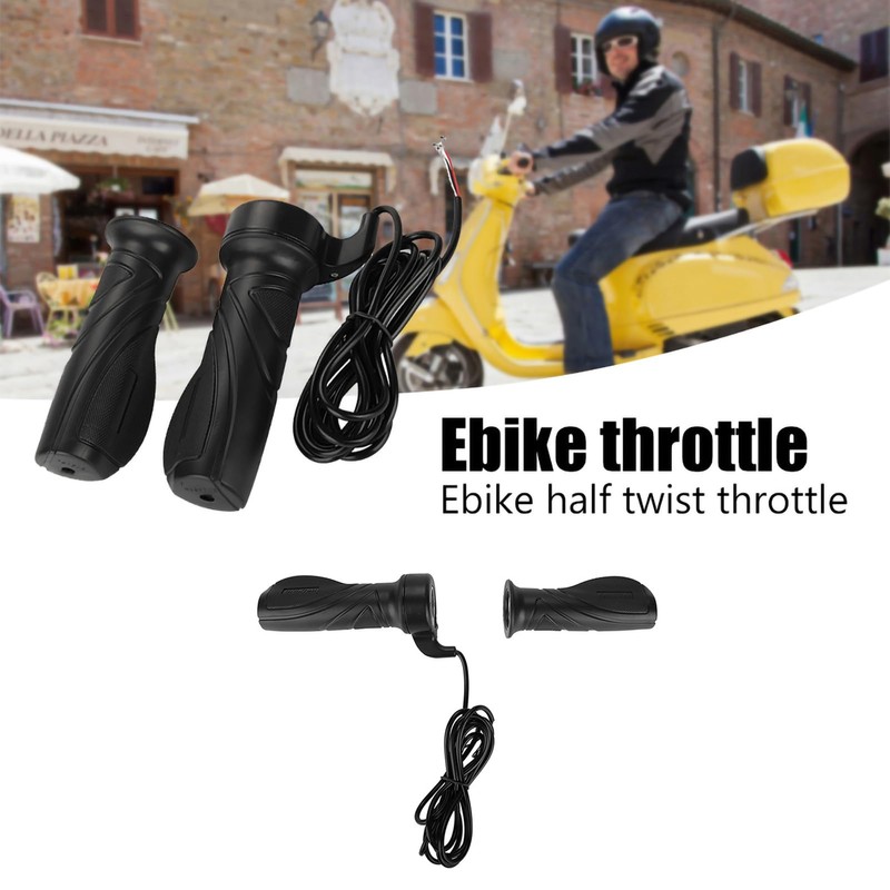 Alomejor Bicycle Throttle Grip Electric Bicycle Throttle Speed Handle for