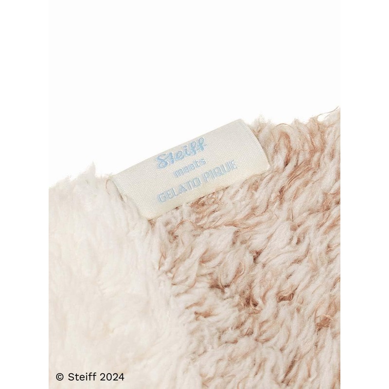 Steiff PWGG245680BRWF Gelato James JQD Border Blanket, Braun