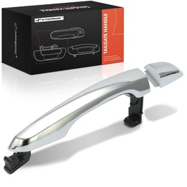 A-Premium Rear Right Passenger Exterior Door Handle Compatible with Hyundai Elantra 2017 2018 2019 2020, Sedan, Chrome