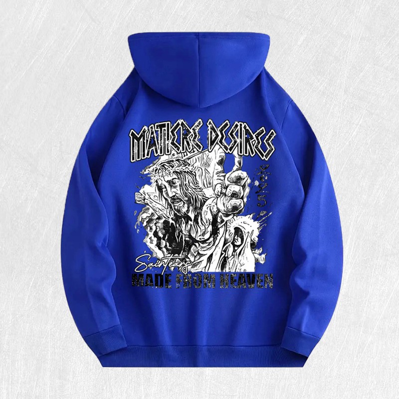 Mater Desires Graphic Hoodie 100% Cotton US Warehouse 6 ColorsColor: