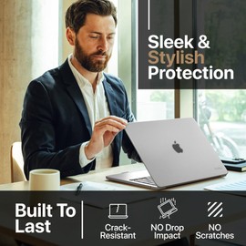 Kuzy Clear MacBook Air 13 inch Case 2025 M4 A3240, 2024 2022 M3 M2 A3113 A2681 - Matte Protective Hard Shell Cover, Lightweight for MacBook Air 13.6 inch case, Frosted Clear