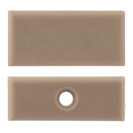 RecPro RV Pleated Shade Replacement End Cap Kit | 4-Pack (Top & Bottom) | Easy Snap-On Install | Available in Cappuccino, Cotton, and Black | Durable RV Interior Repair Parts (Cappuccino)