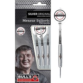 BULL'S Sport Silver Original Brass Steel Dart, Silver, 21 g