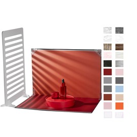 10Pcs 20Patterns Small Product Photography Backdrops Kit Photo Background Food Photography Backdrop Board with Shadow Props and Carrying Bag (16.5X11.7inch)