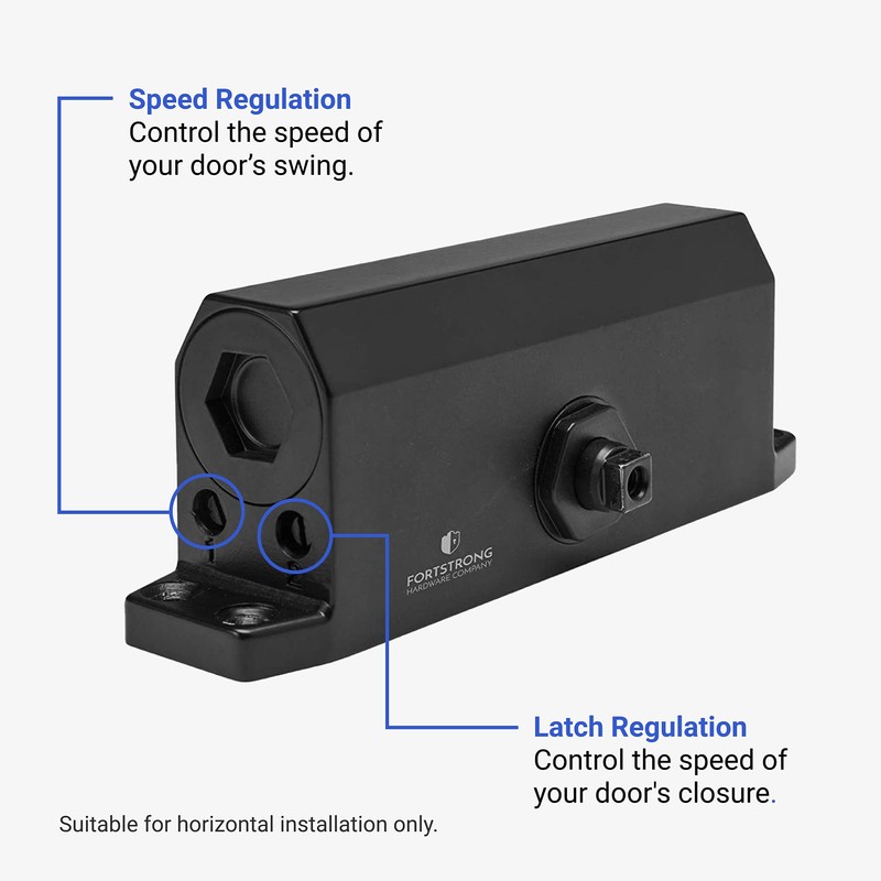 FORTSTRONG Door Closer (Black) - Automatic Door Closer Residential -