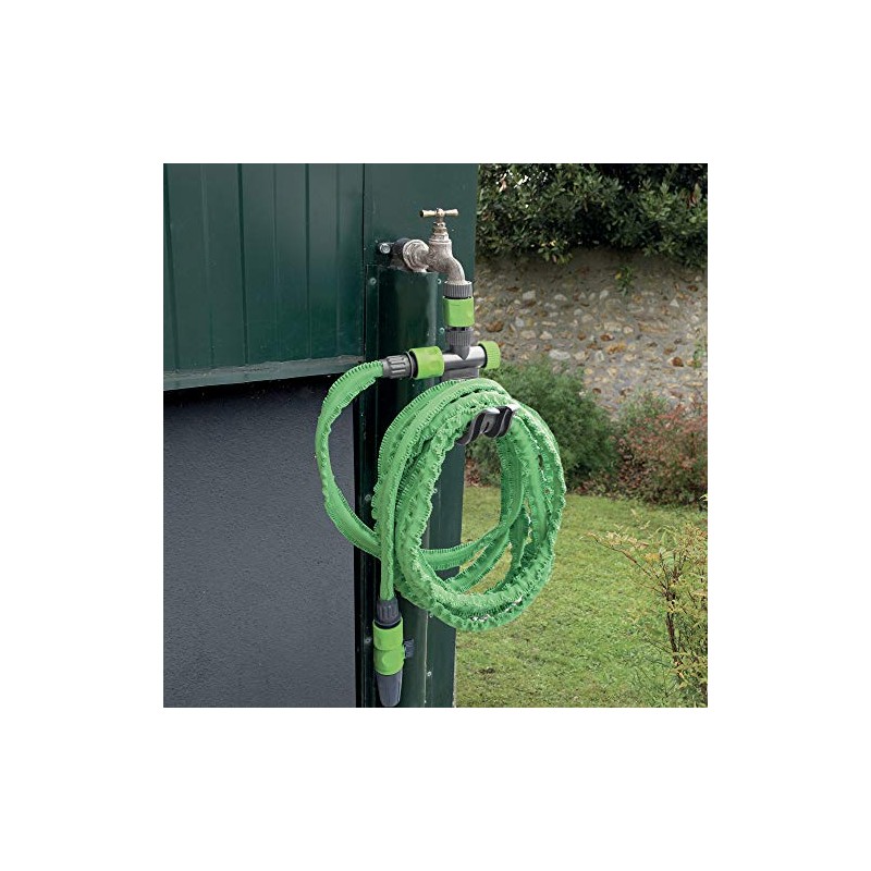 Ribimex Pra/DV.9113 Tap Hose Holder Grey/Green