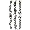 10 Christmas Temporary Tattoos Ephemeres Black Maori Non-Toxic (20CMX12 cm).
