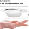 LASSHSWA 3 PCS Kitchen Sink Strainer Stainless Steel, Kitchen Sink