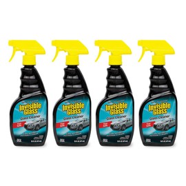 Invisible Glass 92163-4PK 16-Ounce Premium Glass Cleaner and Window Spray for Auto and Home Streak-Free Shine on Windows, Windshields, and Mirrors Residue and Ammonia Free and Tint Safe, Pack of 4