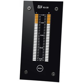 ELV Vu Meter VU 30 with Peak Hold Plus Front Panel, Complete Kit