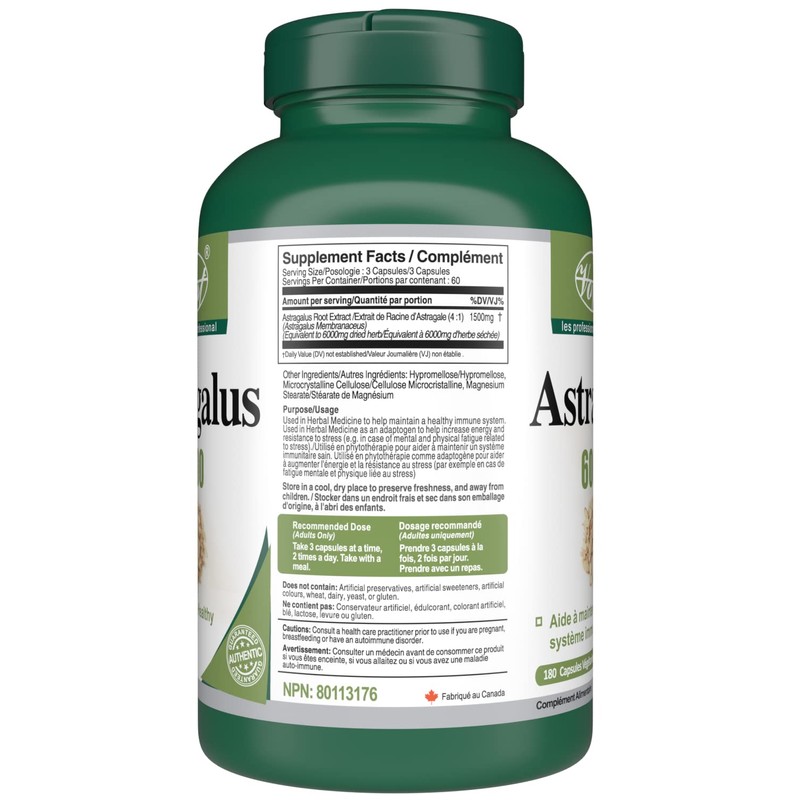 Vorst VORST Astragalus 6000mg Raw Equivalent (1500mg With 4:1 Extract