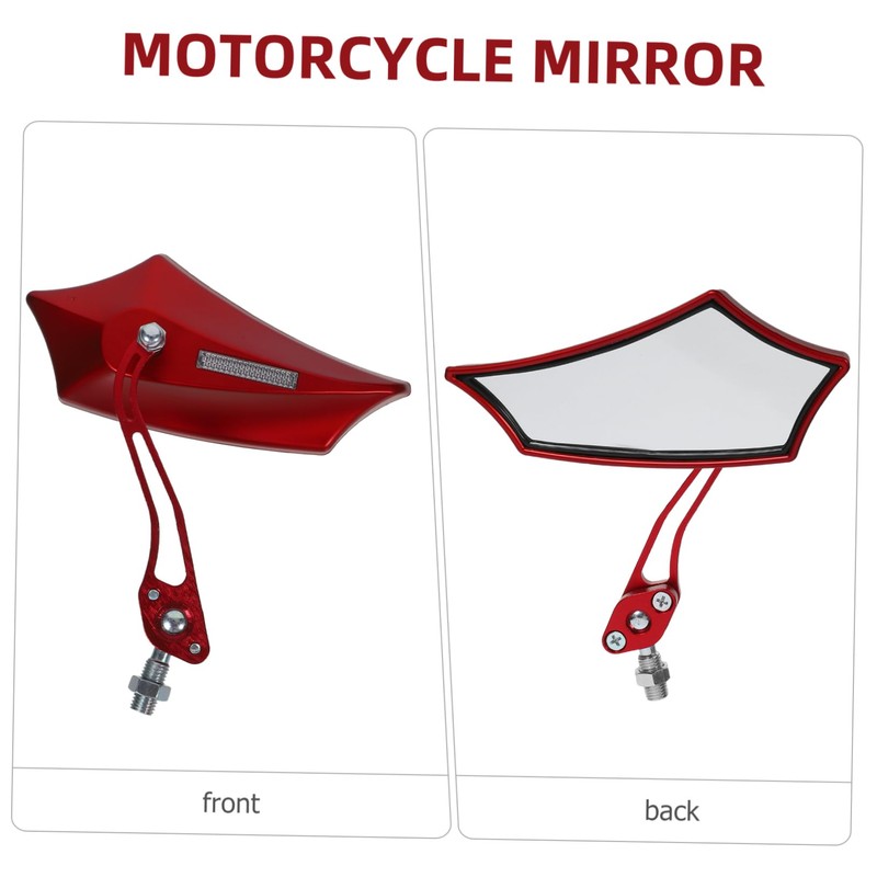 BUGUUYO 1set Motorcycle Rearview Mirrors High Definition Safety Mirrors for