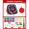 Spider Bean Bag Toss Game, 5-in-1 Cornhole Board Outdoor Toys
