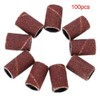 100 Pcs Sanding Drum, Sander Bits Sleeves, Drill Accessory for