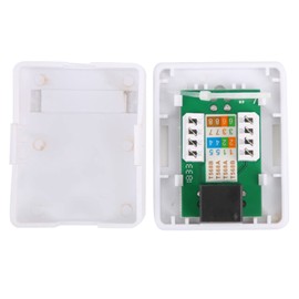 Akozon 2-Pack RJ45 Mount Box, Single Port Cat6 Network Junction Box, and Compact Design, Perfect for Communications and Networking