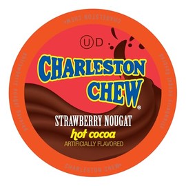 Charleston Chew Strawberry Hot Cocoa Pods, Compatible with Keurig K-Cup Brewers, 12 Count - Sweet Strawberry and Chocolate Nougat Blend