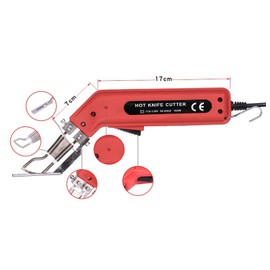 VOTOER Handheld Hot Knife Fabric Cutter and Heat Sealer Rope Healing Professional Hot Cutting Tool Cloth Knife Cutter, with Cutter Foot