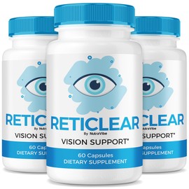 (3 Pack) Reticlear – Advanced Eye Support Supplement, Reti Clear Vision & Eye Health Support Formula with Natural Ingredients | Easy-to-Take Pills for Daily Eye Care, 30 Day Supply (180 Capsules)