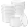 GUSTO [12 Sets - 64 oz. Disposable Plastic Food Storage