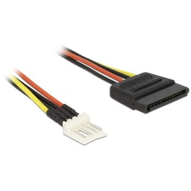 DeLOCK Cable Power SATA 15 Pin Male to Floppy 4