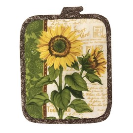 American Linen Oven Mitts and Pot Holders - Kitchen Towels and Dish Cloths Sets - Oven Mitts - Tea Towels - Dish Cloth Set (Sunflower)