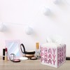 Pink Christian Tissue Box Cover, Pray On It Pray Over