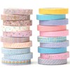YUBX 20 Rolls Thin Washi Tape Set, Masking Tape, Antique