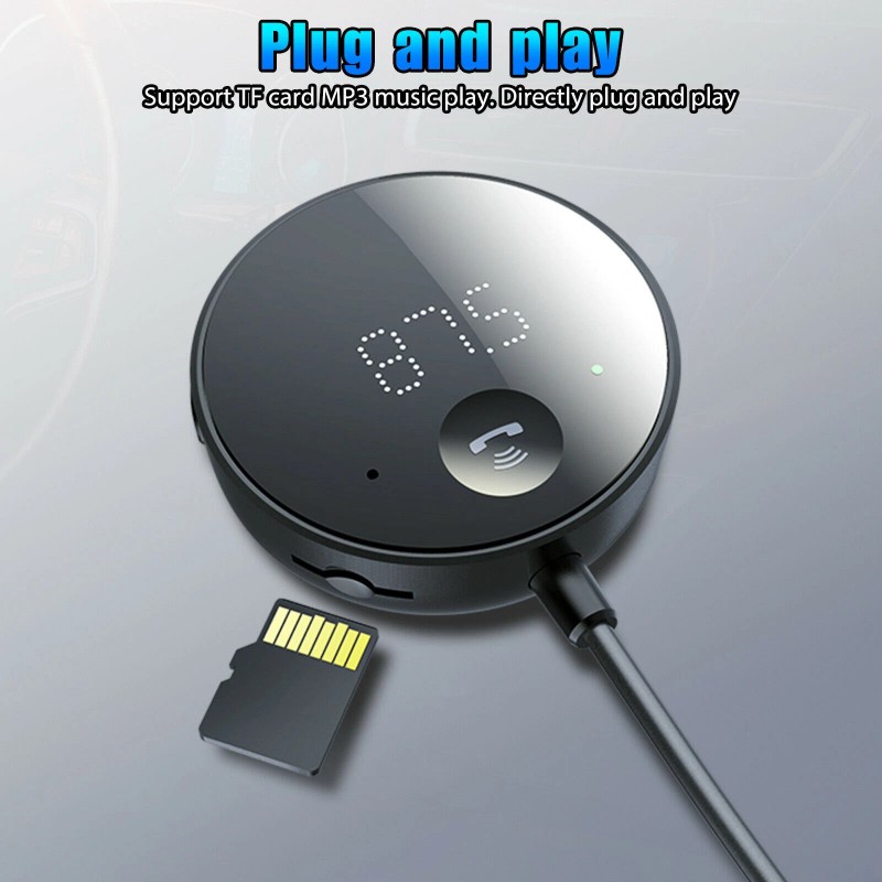 Universal Plug&Play USB Bluetooth Wireless Car FM Transmitter Aux Stereo