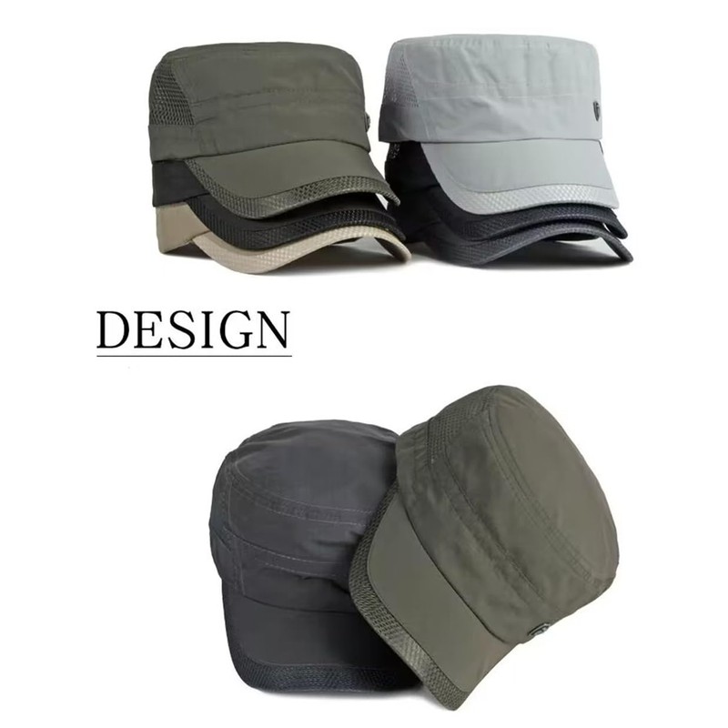 LOJAX Men's Work Cap, Summer Cool Mesh Work Cap, Light