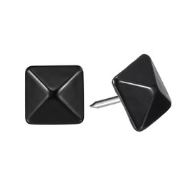 sourcing map Upholstery Tacks Nail Pins Furniture, 50Pcs 12x17mm Thumb Tack Pins Assortment Kit Carbon Steel for Home Sofa DIY Decorative Nail Heads Nails, Black