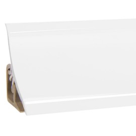HOLZBRINK Kitchen End Strip, Full Aluminium Kitchen Strip, White, Wall End Strip, Worktops, 23 x 23 mm, 2 m