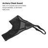 Archery Chest Guard Adjustable 3D Composite Mesh PU Leather Breathable