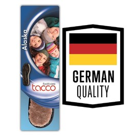 Cozy Alaska Insoles Lambskin Inserts for Shoes Boots | Warm Winter Shoe Insoles for Adults Unisex | Made in Germany by Tacco (43 EUR / 9 M UK)
