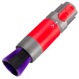 Traceless Dust Brush and Flexible Extension Hose Compatible for Dyson V7 V8 V10 V11 V15 Gen5 outsize Vacuum Cleaners, Self-Cleaning Soft Bristle Dust Brush Replacement Parts for Dyson Cordless Vacuum