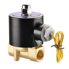 Heschen Brass Solenoid Valve 2W-040-10 Direct Acting 12VDC PT3/8 Normally Closed Compressed Air Water Air
