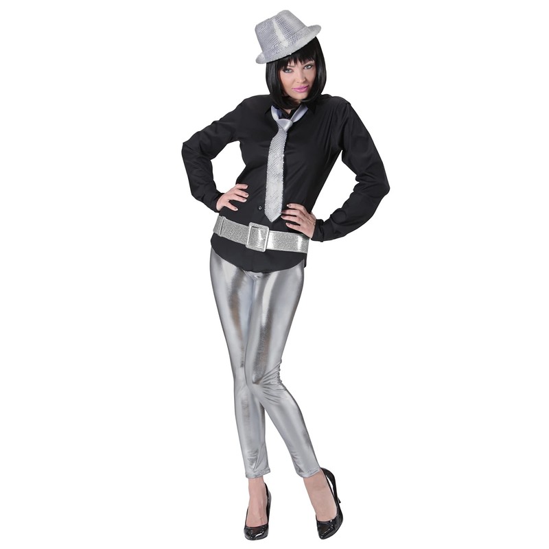 Widmann - Glitter Gürtel, circa 120 cm, Accessoire, Fasching, Karneval,