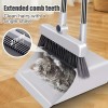 Broom and Dustpan Set Lightweight Upright Lobby Broom and Dust