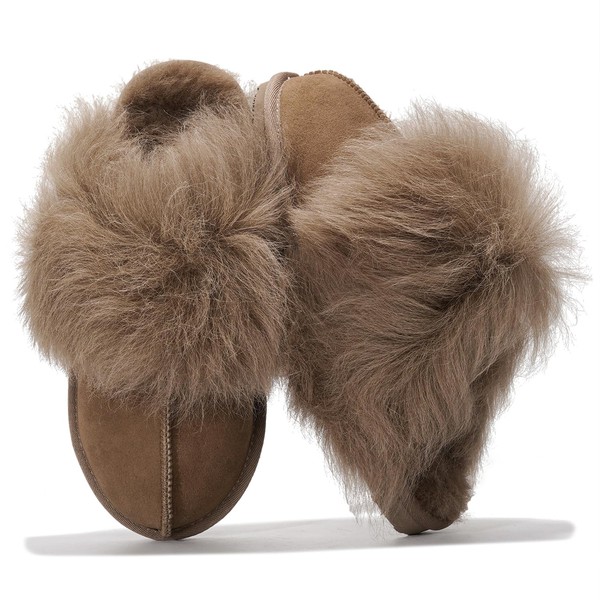 Project Cloud 100% Australian Sheepskin Scuff Slippers for Women -