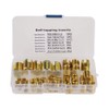 Self Tapping Threaded Inserts, 50PCS M3-M12 Carbon Steel Thread Slotted