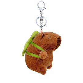 Meleager Plush Keychain, Capybara Schlüsselanhänger Plüsch, Schlüsselanhänger Kuscheltier, Plüsch Anhänger, für Rucksack, Spielzeug (A)