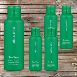 Papa Recipe Natural Ingredients Skin Tone Improvement Tea Tree Control Enzyme Powder Cleanser 5pcs 50g / 파파레서피 천연성분 피부톤개선 티트리 컨트롤 효소 파우더 클렌저 5개 50g