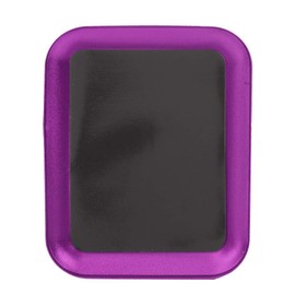 Qiilu Magnetic Tray Magnetic Parts Bowl Aluminum Alloy Magnetic Small Parts Tray Plate Screw Storage Nuts Screw Bolts (Purple)